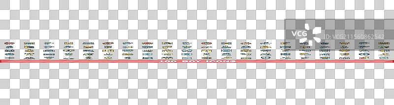 100个男孩图标集，彩色线条风格图片素材