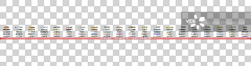 100个彩色线条风格的电话图标集图片素材