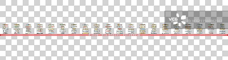 100个诊所图标集，彩色线条风格图片素材