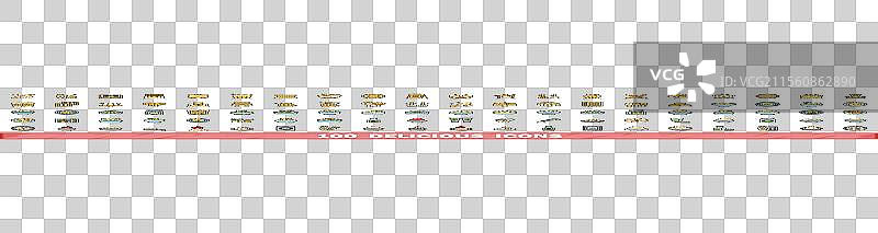 100个美味图标集，彩色线条风格图片素材