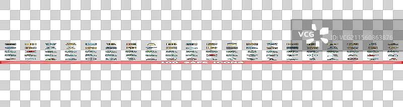 100个安全图标集，彩色线条风格图片素材