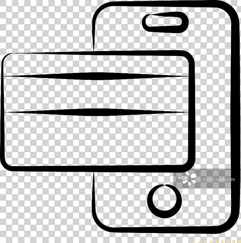 与智慧城市相关的无现金支付图标图片素材