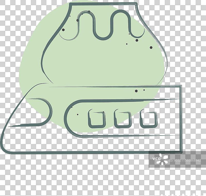 与火车站相关的高速列车图标图片素材