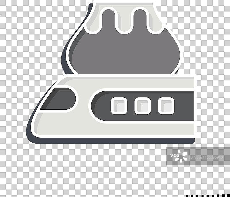 与火车站相关的高速列车图标图片素材