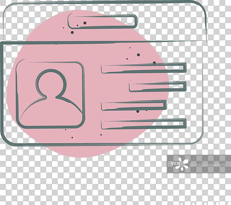 与智能城市符号颜色相关的身份证图标图片素材