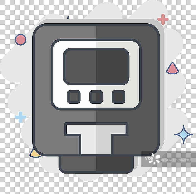 与智慧城市相关的停车计时器图标图片素材