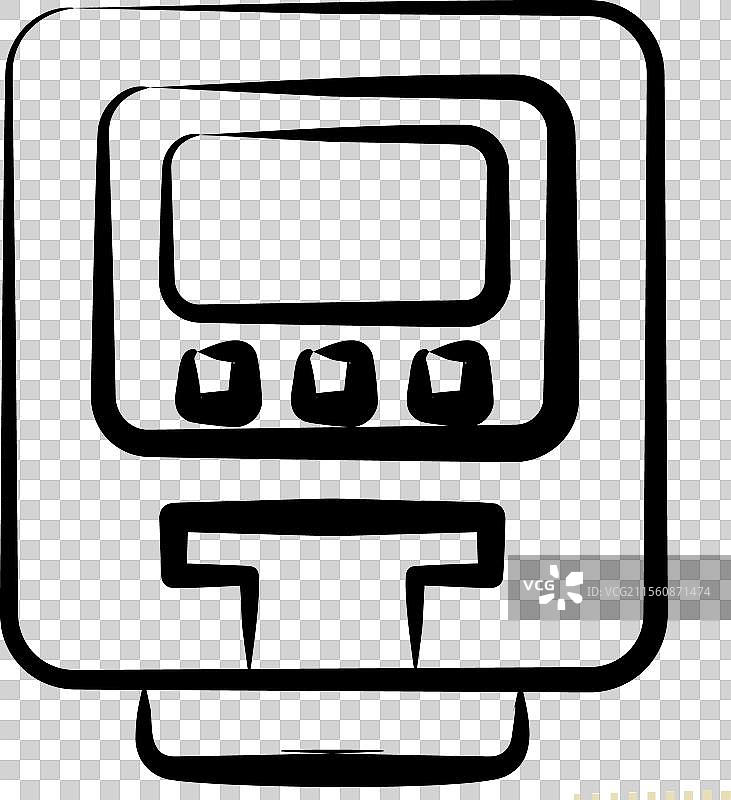 与智慧城市相关的停车计时器图标图片素材