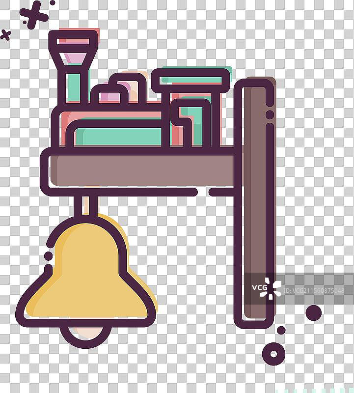 与火车站相关的火车铃图标图片素材