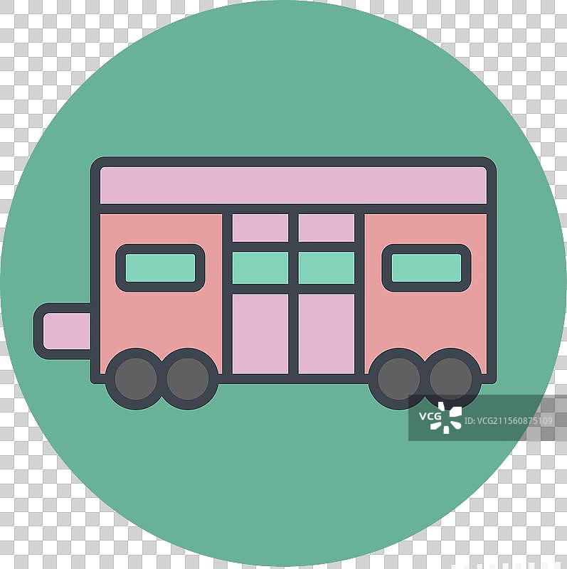 与火车站符号相关的火车车厢图标图片素材