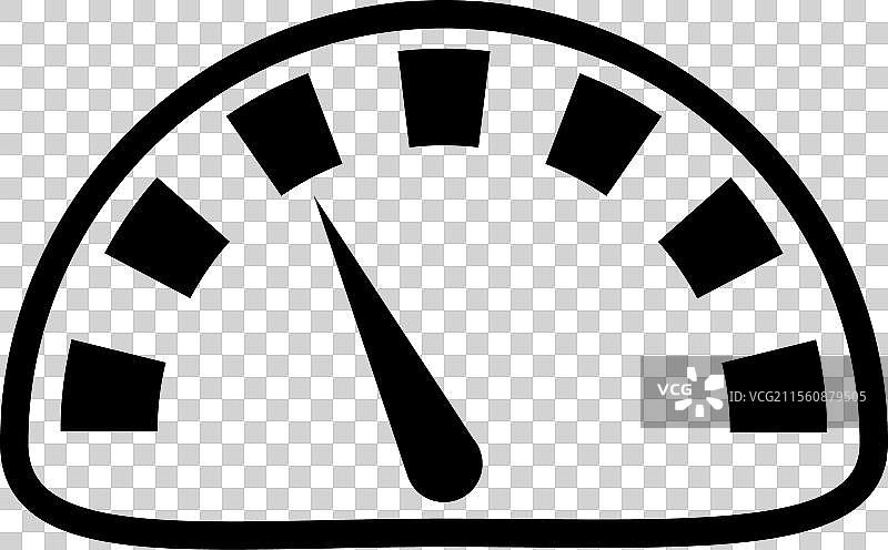 汽车速度计平面图标图片素材