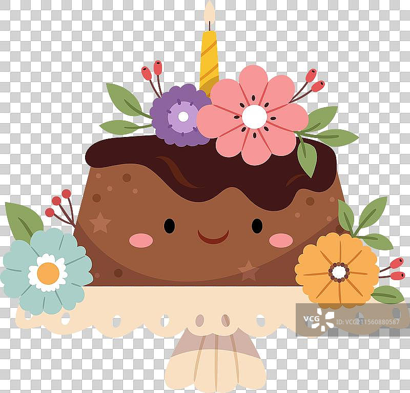 装饰精美且美味的甜点图片素材