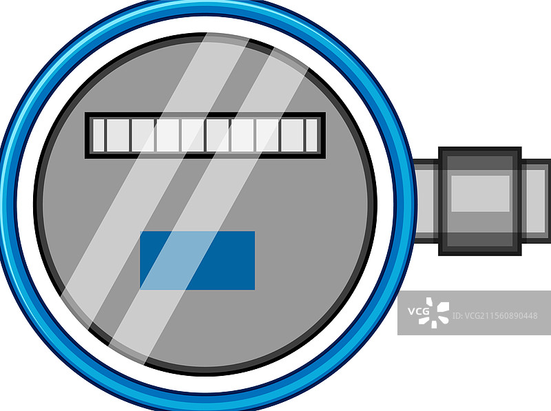 供水气表卡通图案图片素材