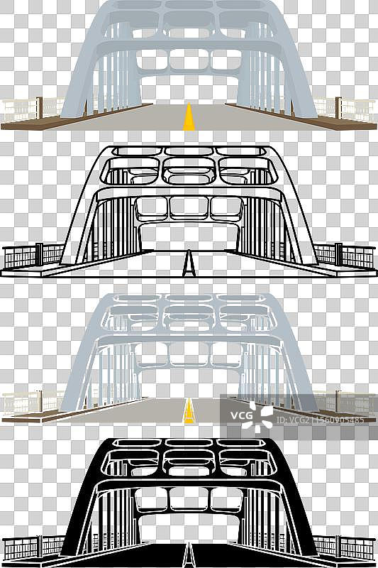 阿拉巴马州塞尔玛著名桥梁的正面视图图片素材