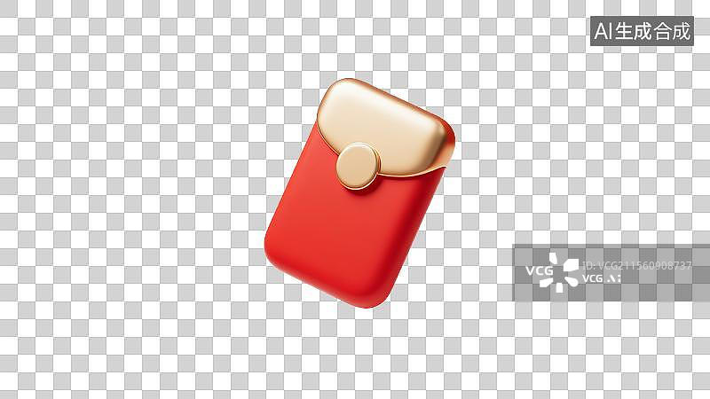 【AI数字艺术】电商元素-红色红包图片素材