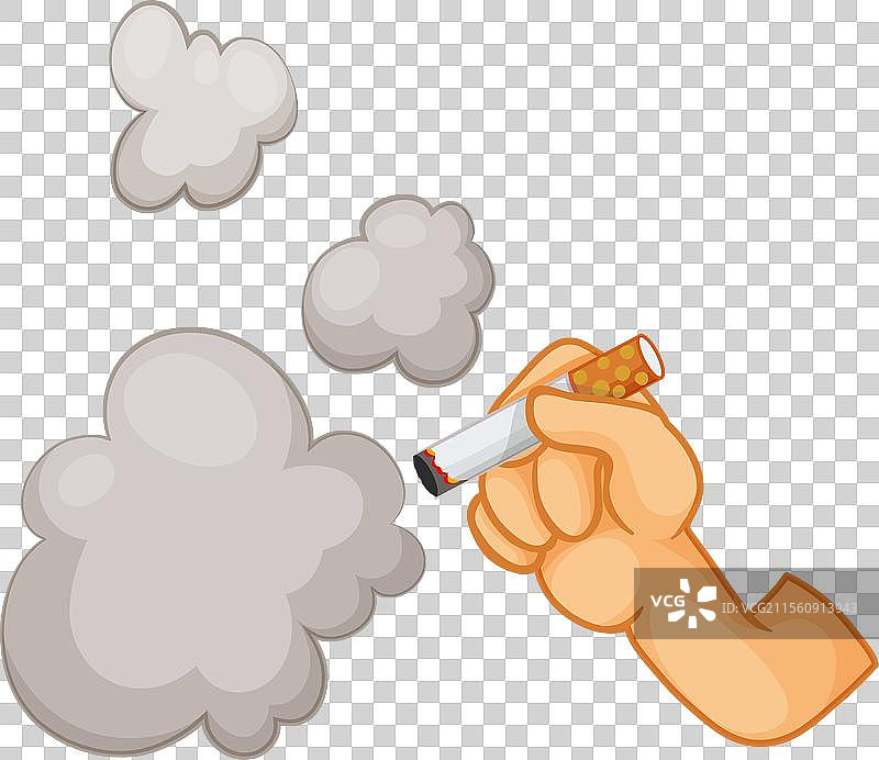 一只手握着香烟图片素材