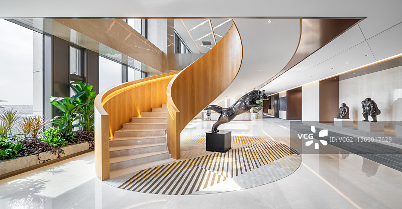 现代办公室会议室，现代办公空间室内空间设计图片素材