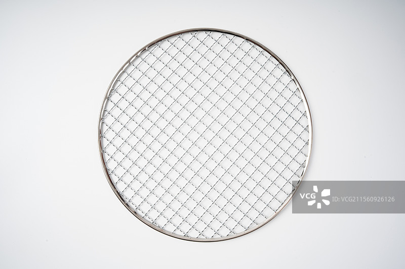 圆形烧烤网白底图图片素材