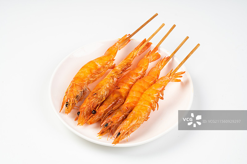 烧烤美食烤大虾图片素材