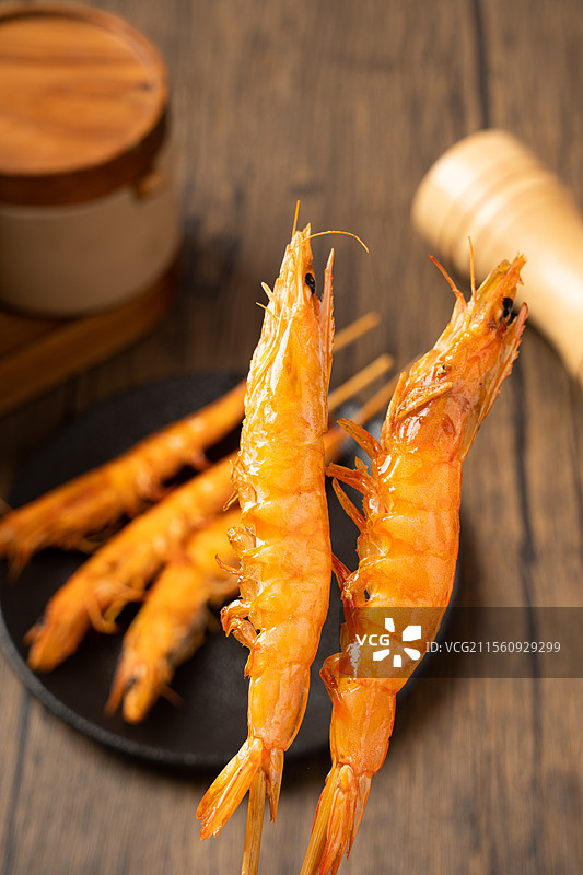 烧烤美食烤大虾图片素材