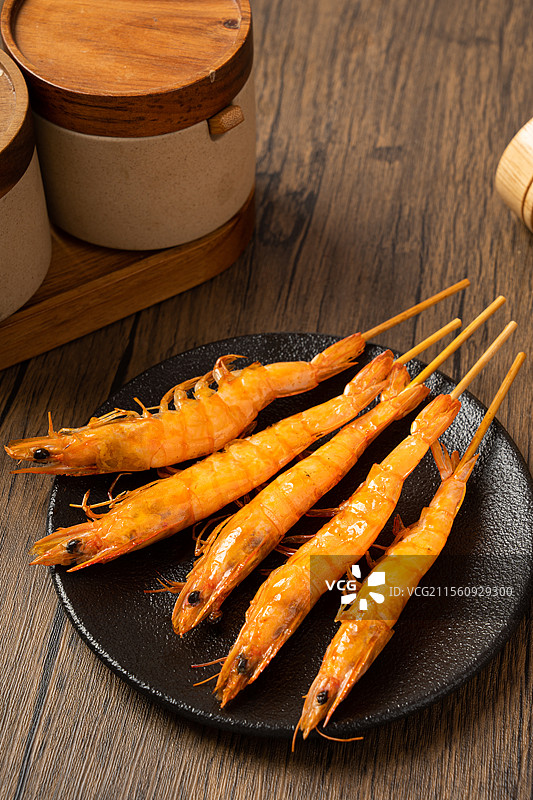 烧烤美食烤大虾图片素材