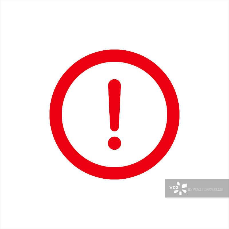 红色感叹号警告标志图片素材