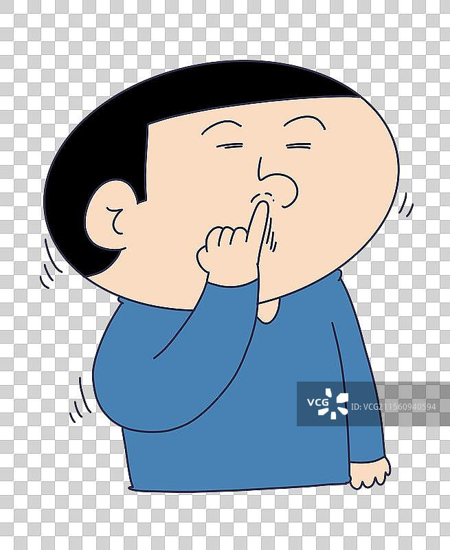 抠鼻子的人物图片素材