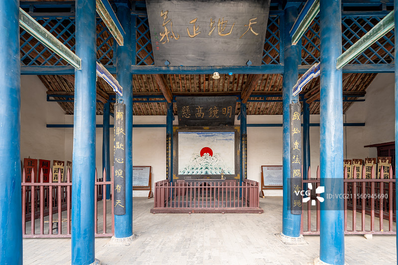 中国河南省平顶山市叶县县衙大堂图片素材