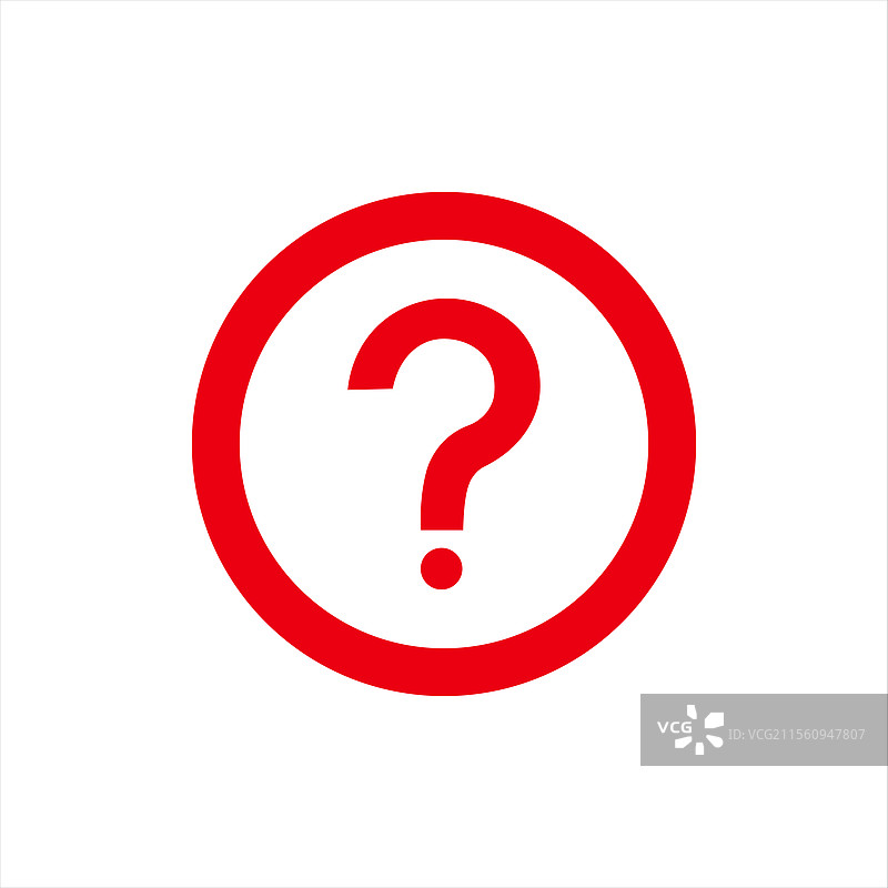 红色问号图标孤立图像图片素材