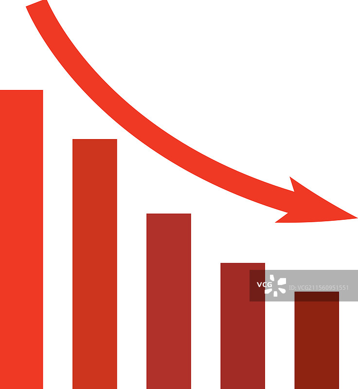 数据的下降趋势图片素材