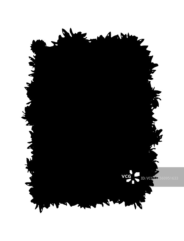 黑色涂鸦方形模板，带有黑色方块图片素材