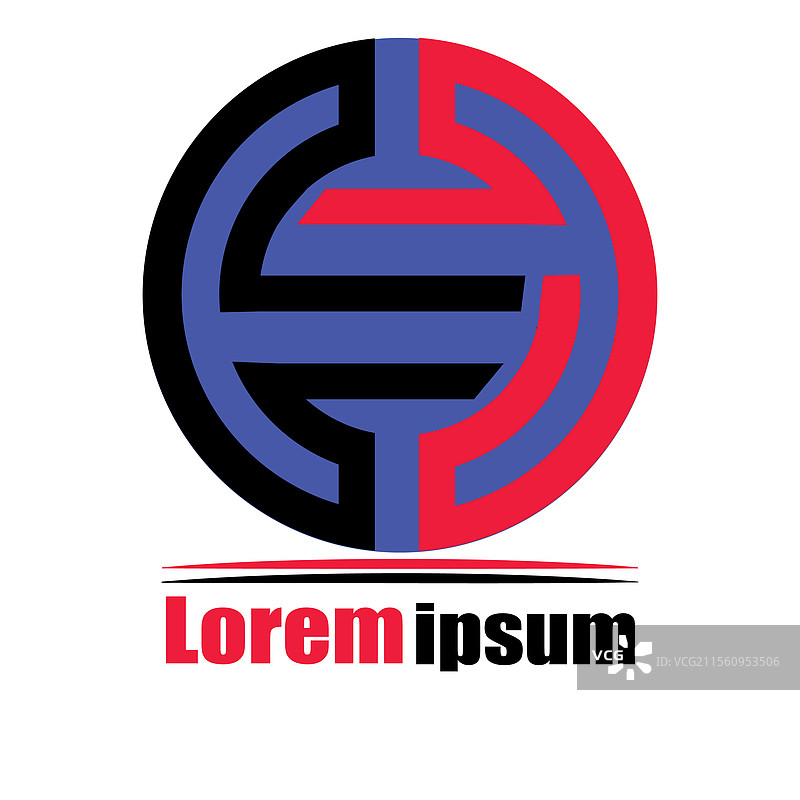 字母E的商业标志设计图片素材