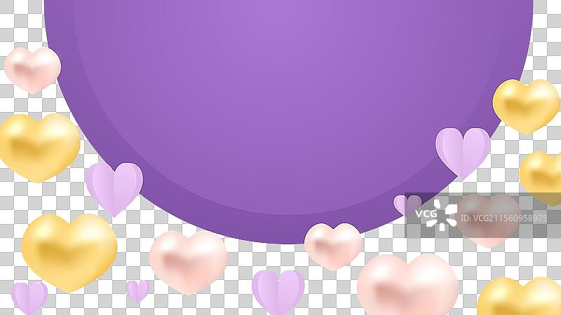 紫色、紫罗兰色、黄色和桃色的母亲节图片素材