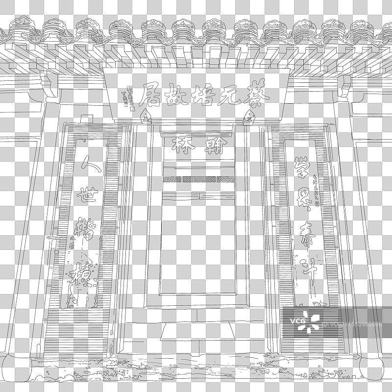 绍兴蔡元培故居图片素材