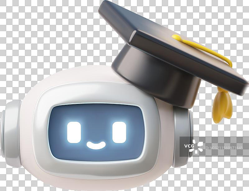 大学黑帽AI聊天机器人图片素材