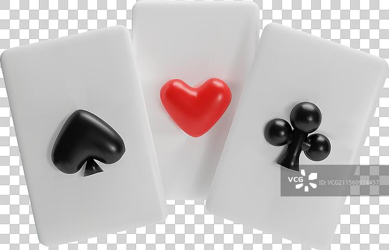 孤立环境中的3D王牌特技图片素材