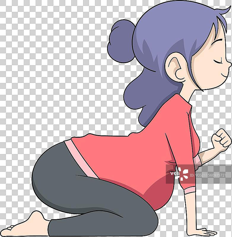 孕妇正在进行瑜伽练习图片素材