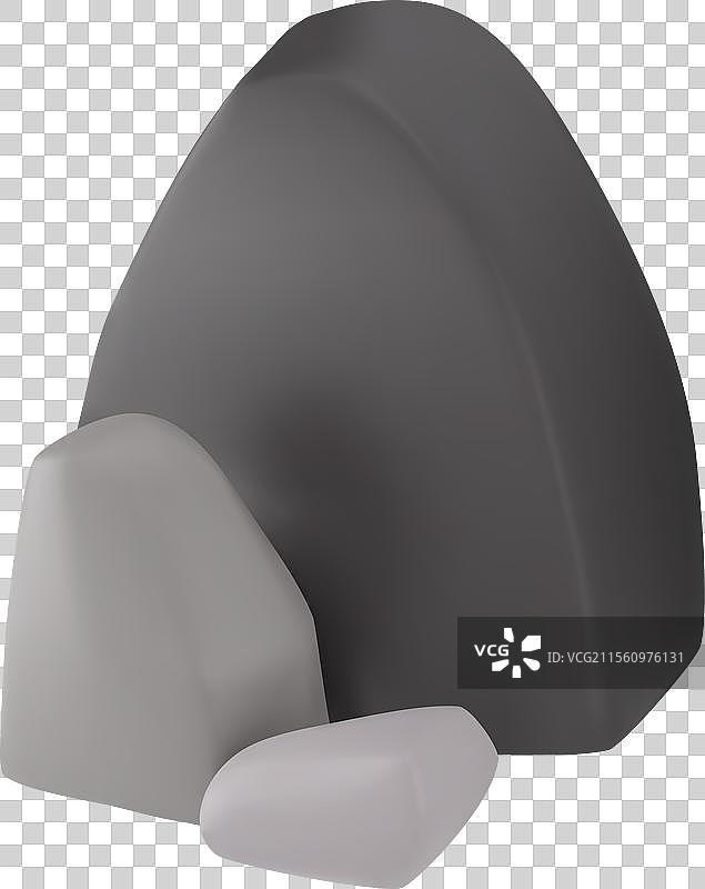 逼真的3D石头或巨石图片素材