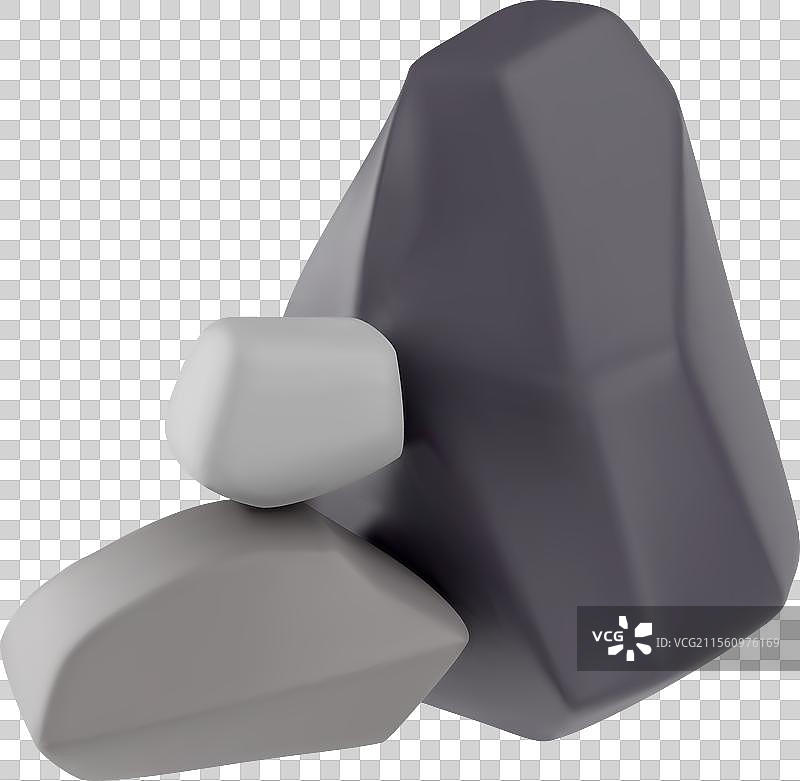 3D石头堆积体积灰色鹅卵石图片素材