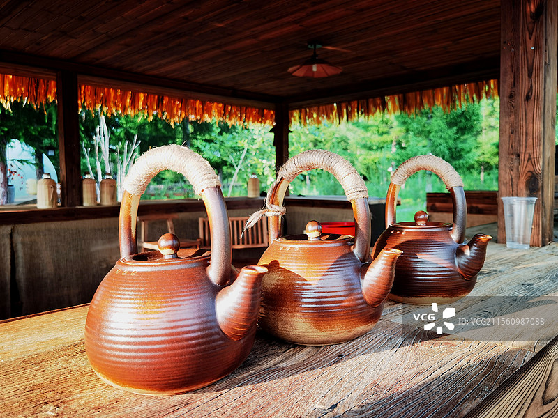 美食：围炉煮茶.茶具图片素材