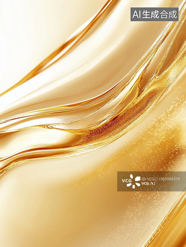 【AI数字艺术】液态水波纹广告背景图片素材