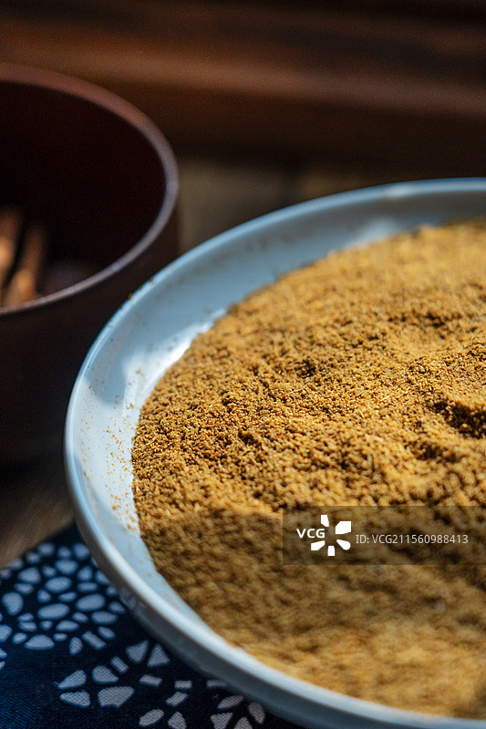 厨房香料孜然粉末图片素材