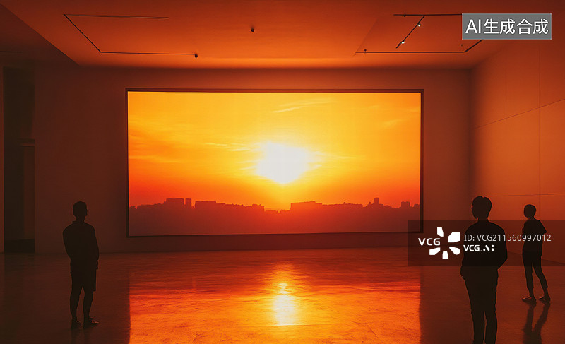 【AI数字艺术】光影中的沉思图片素材