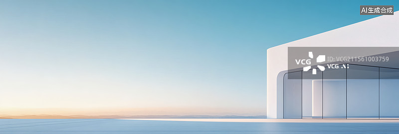 【AI数字艺术】极简主义建筑设计图片素材