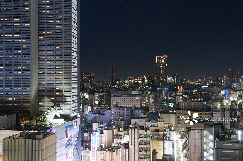 日本 东京 新宿 格拉斯丽新宿酒店 哥斯拉图片素材