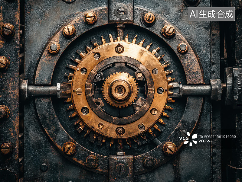 【AI数字艺术】齿轮机械艺术图片素材