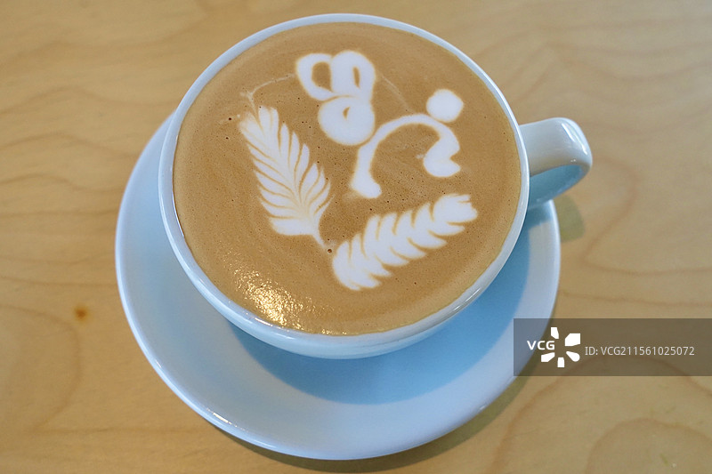 咖啡拉花图片素材