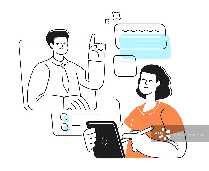 在线咨询支持服务与业务图片素材