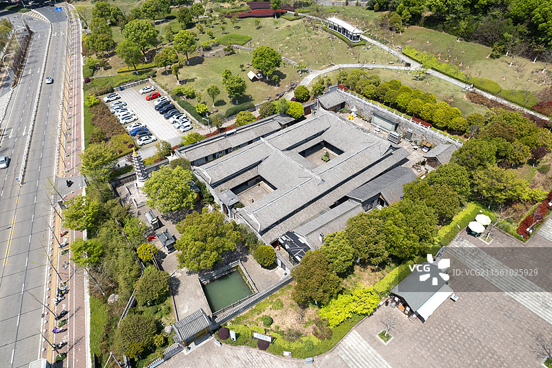 浙江台州温岭五龙山公园梵音禅寺图片素材