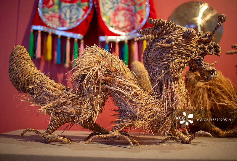 非遗云坛彩龙草编龙图片素材