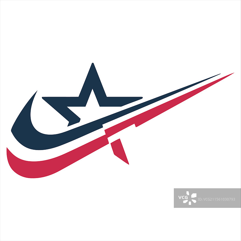 带星形图标的标志图片素材